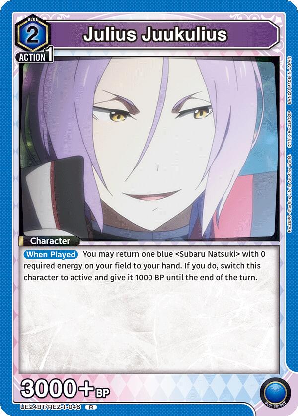 Julius Juukulius (UE24BT: Re:ZERO -Starting Life in Another World-) — Union Arena card