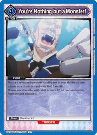 You're Nothing but a Monster! - Union Arena UE24BT: Re:ZERO -Starting Life in Another World- trading card