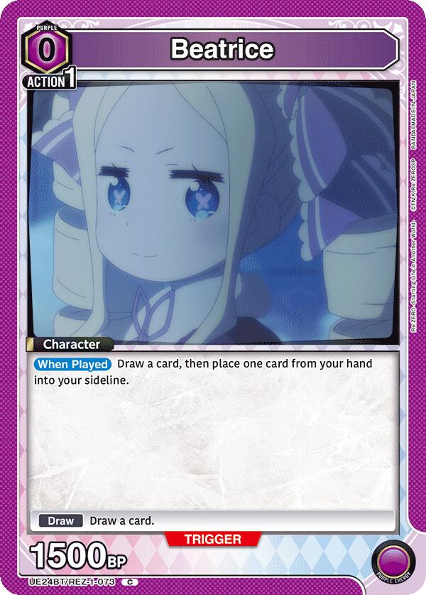 Beatrice (073) (UE24BT: Re:ZERO -Starting Life in Another World-) — Union Arena card