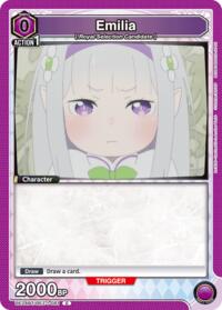 Emilia (081) - Union Arena UE24BT: Re:ZERO -Starting Life in Another World- trading card