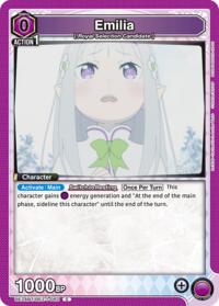 Emilia (082) - Union Arena UE24BT: Re:ZERO -Starting Life in Another World- trading card