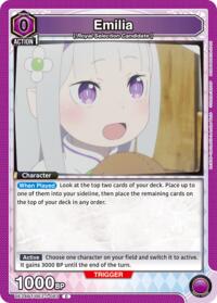 Emilia (083) - Union Arena UE24BT: Re:ZERO -Starting Life in Another World- trading card