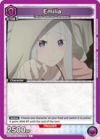 Emilia (084) - Union Arena UE24BT: Re:ZERO -Starting Life in Another World- trading card