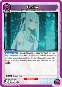 Emilia (085) - Union Arena UE24BT: Re:ZERO -Starting Life in Another World- trading card