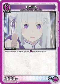 Emilia (086) - Union Arena UE24BT: Re:ZERO -Starting Life in Another World- trading card