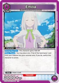 Emilia (087) - Union Arena UE24BT: Re:ZERO -Starting Life in Another World- trading card