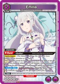Emilia (089) - Union Arena UE24BT: Re:ZERO -Starting Life in Another World- trading card