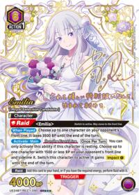 Emilia (090) (SR***) - Union Arena UE24BT: Re:ZERO -Starting Life in Another World- trading card