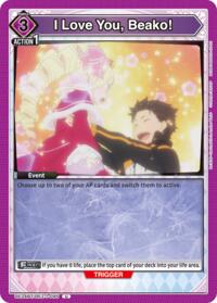 I Love You, Beako! - Union Arena UE24BT: Re:ZERO -Starting Life in Another World- trading card