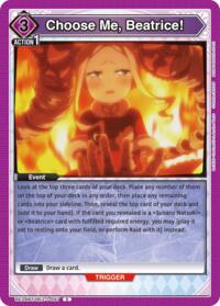 Choose Me, Beatrice! - Union Arena UE24BT: Re:ZERO -Starting Life in Another World- trading card