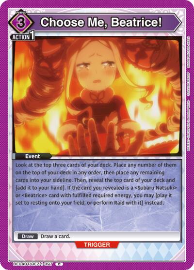 Choose Me, Beatrice! Union Arena Card