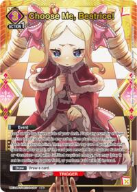 Choose Me, Beatrice! (C*) - Union Arena UE24BT: Re:ZERO -Starting Life in Another World- trading card