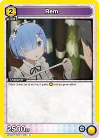 Rem (016) - Union Arena UE24ST: Re:ZERO -Starting Life in Another World- Starter Deck trading card