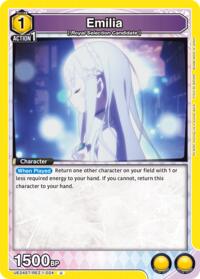 Emilia (024) - Union Arena UE24ST: Re:ZERO -Starting Life in Another World- Starter Deck trading card