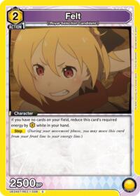 Felt (028) - Union Arena UE24ST: Re:ZERO -Starting Life in Another World- Starter Deck trading card