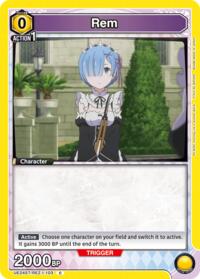 Rem (103) - Union Arena UE24ST: Re:ZERO -Starting Life in Another World- Starter Deck trading card