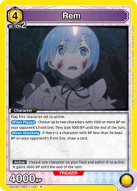 Rem (104) - Union Arena UE24ST: Re:ZERO -Starting Life in Another World- Starter Deck trading card