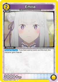 Emilia (105) - Union Arena UE24ST: Re:ZERO -Starting Life in Another World- Starter Deck trading card