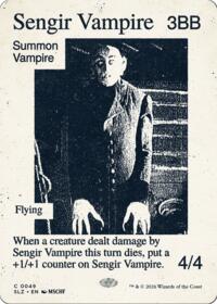 Sengir Vampire (0049) - Magic: The Gathering Secret Lair x MSCHF: The Zeta Set trading card