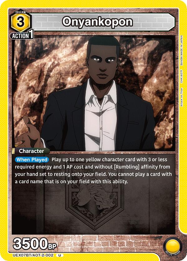 Onyankopon (UEX07BT: Attack on Titan Vol. 2) — Union Arena card