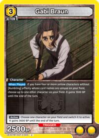 Gabi Braun (003) - Union Arena UEX07BT: Attack on Titan Vol. 2 trading card