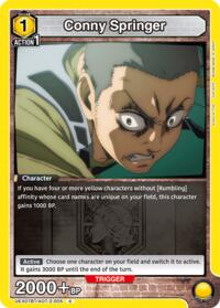 Conny Springer (005) - Union Arena UEX07BT: Attack on Titan Vol. 2 trading card