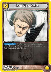 Jean Kirschtein (006) - Union Arena UEX07BT: Attack on Titan Vol. 2 trading card