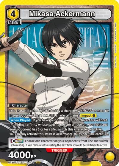 Mikasa Ackermann (008) Union Arena Card
