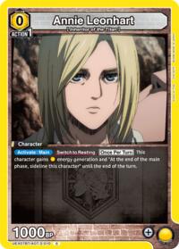 Annie Leonhart - Union Arena UEX07BT: Attack on Titan Vol. 2 trading card