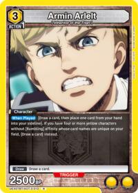 Armin Arlelt (012) - Union Arena UEX07BT: Attack on Titan Vol. 2 trading card