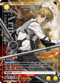 Armin Arlelt (012) (R*) - Union Arena UEX07BT: Attack on Titan Vol. 2 trading card