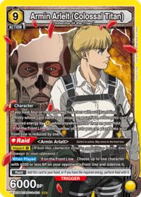 Armin Arlelt (Colossal Titan) (013) - Union Arena UEX07BT: Attack on Titan Vol. 2 trading card