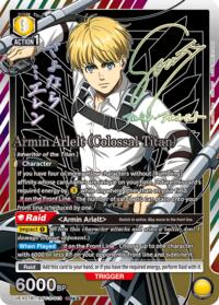 Armin Arlelt (Colossal Titan) (013) (SR**) - Union Arena UEX07BT: Attack on Titan Vol. 2 trading card