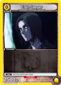Eren Jaeger (020) - Union Arena UEX07BT: Attack on Titan Vol. 2 trading card