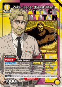 Zeke Jaeger (Beast Titan) (025) (SR*) (UEX07BT/AOT-2-025) card