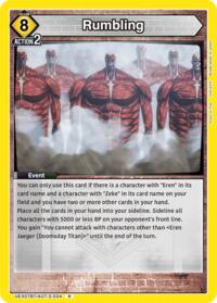 Rumbling (UEX07BT/AOT-2-034) card