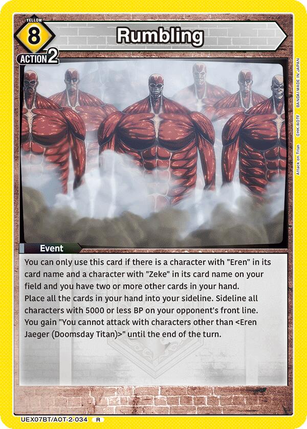 Rumbling Union Arena Card