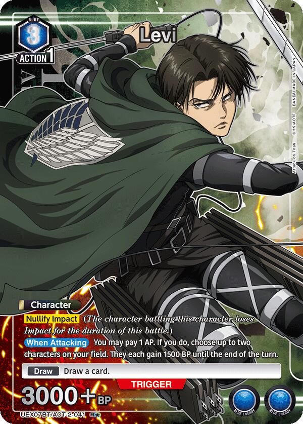 Levi (041) (UEX07BT: Attack on Titan Vol. 2) — Union Arena card