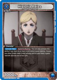 Historia Reiss (044) - Union Arena UEX07BT: Attack on Titan Vol. 2 trading card