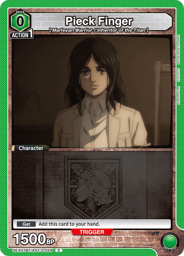 Pieck Finger (054) (UEX07BT: Attack on Titan Vol. 2) — Union Arena card