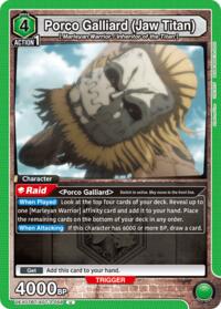 Porco Galliard (Jaw Titan) (UEX07BT/AOT-2-058) card