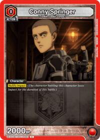 Conny Springer (063) - Union Arena UEX07BT: Attack on Titan Vol. 2 trading card
