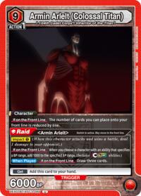 Armin Arlelt (Colossal Titan) (069) - Union Arena UEX07BT: Attack on Titan Vol. 2 trading card