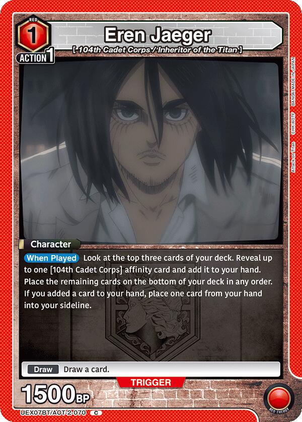Eren Jaeger (070) Union Arena Card