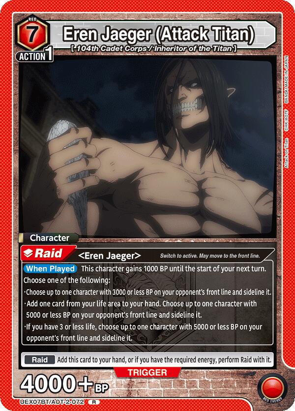 Eren Jaeger (Attack Titan) Union Arena Card