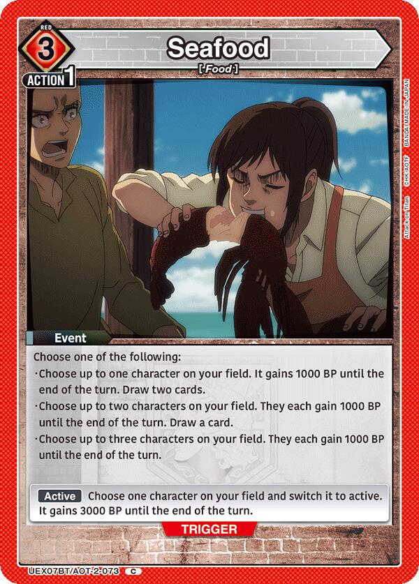 Seafood (UEX07BT: Attack on Titan Vol. 2) — Union Arena card