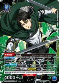 Levi (042) (Box Topper Silver Foil) - Union Arena UEX07BT: Attack on Titan Vol. 2 trading card