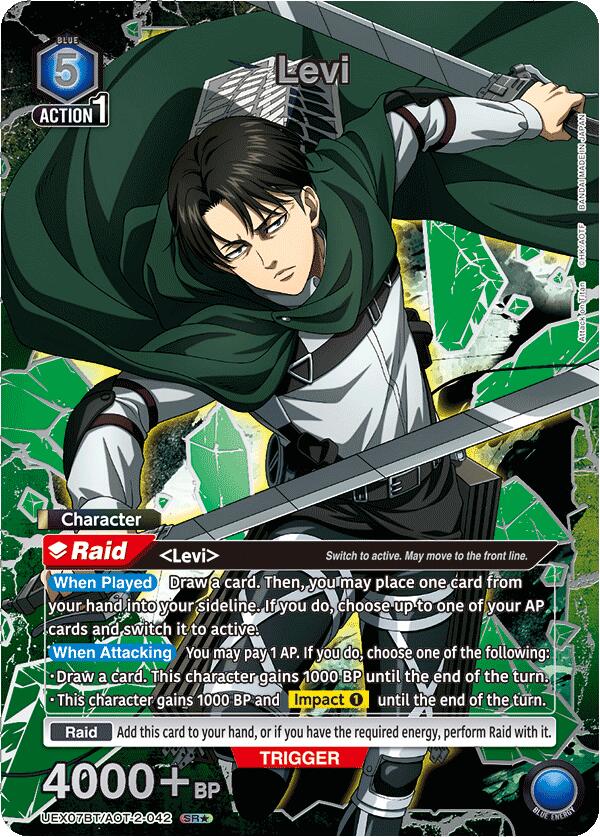 Levi (042) (Box Topper Silver Foil) - UEX07BT: Attack on Titan Vol