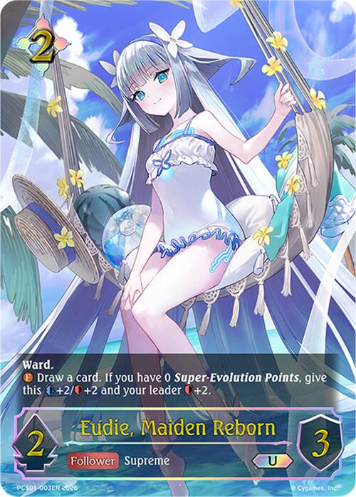 Eudie, Maiden Reborn (PCS01: Summer Edition Vol. 1) — Shadowverse: Evolve card