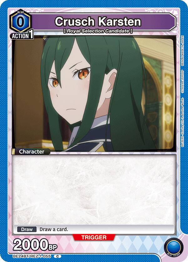 Crusch Karsten (055) (UE24BT: Re:ZERO -Starting Life in Another World-) — Union Arena card